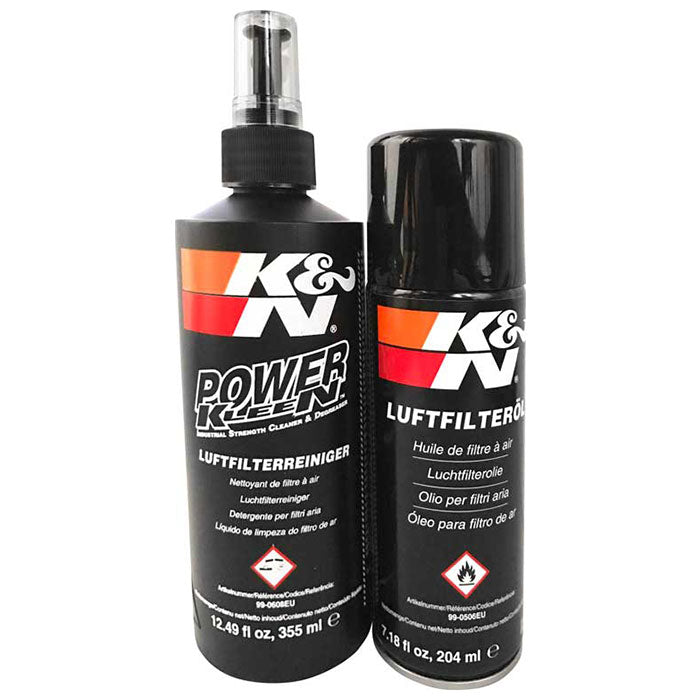 K&N, Kit de Nettoyage Spray (nettoyage + Huile)