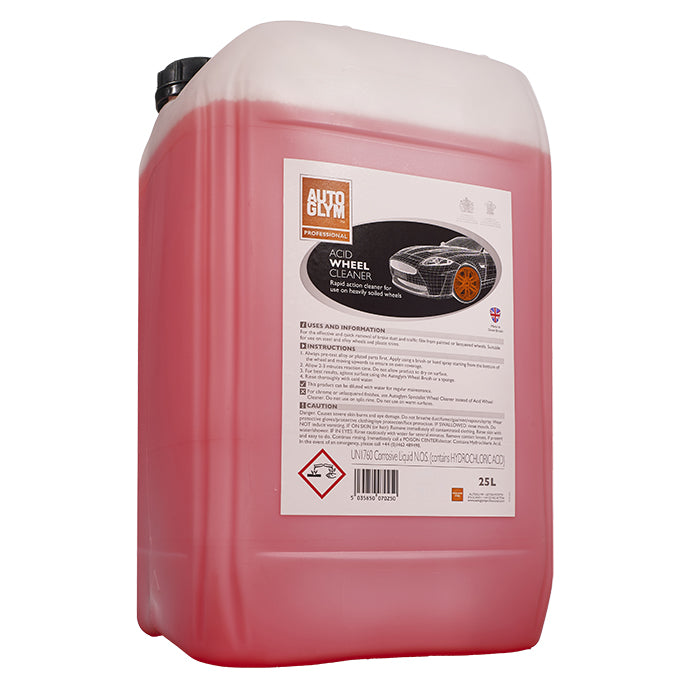 Autoglym, Acid Wheel Cleaner 25L Limpiador de Llantas con Ácido