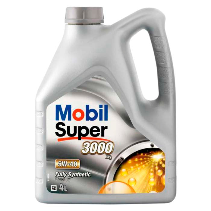Mobil, Super 3000 5W40 Aceite Sintético Completo, 4 l