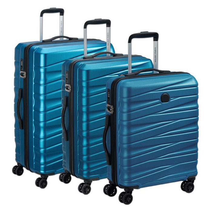 Delsey, París Tiphanie Juego de 3 Maletas Duras Steelblue