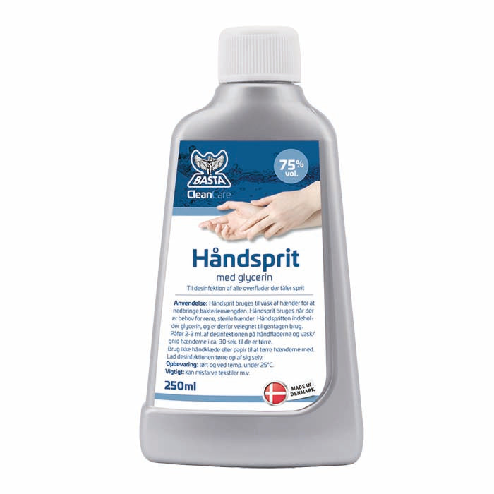 Basta, Handsprit 250ml 75% Med Glycerin