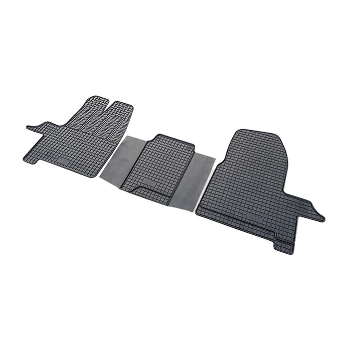 CikCar, Tapis en caoutchouc 1ère rangée — Compatible avec Ford Custom Tourneo 3. Pers 2012-