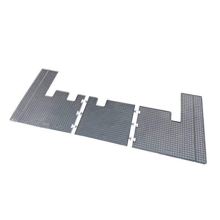 CikCar, Tapis en caoutchouc 2ème rangée — Compatible avec Ford Custom Tourneo 2012-