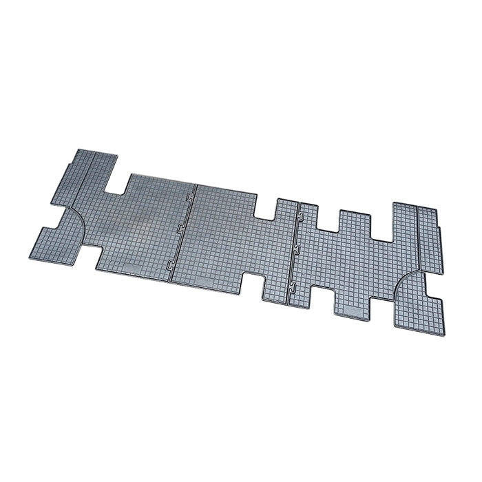 CikCar, Tapis en caoutchouc 3ème rangée — Compatible avec Ford Custom Tourneo 2012-