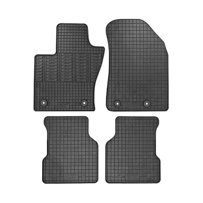 CikCar, Tapis en caoutchouc — Compatible avec Jeep Compass (mp) 2017-