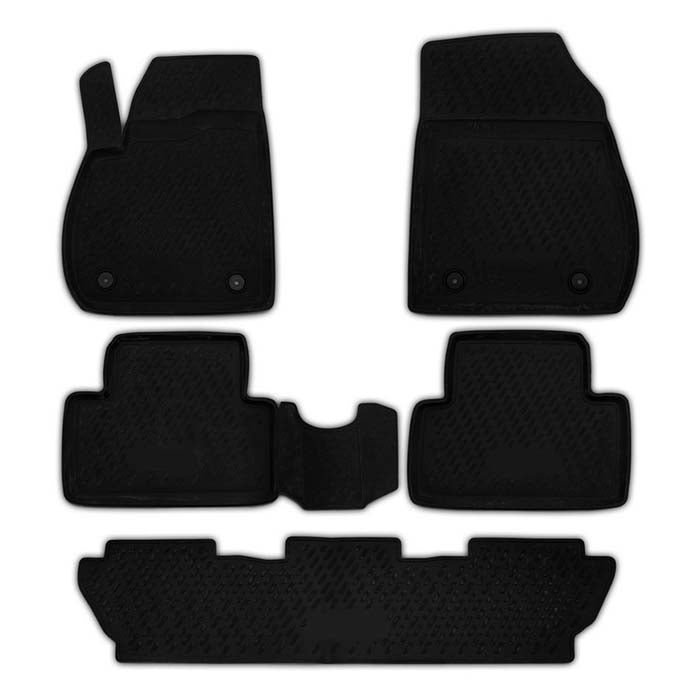 Rubberline, Tappetini in Gomma — Compatibile con Opel Zafira C 7p 2012-
