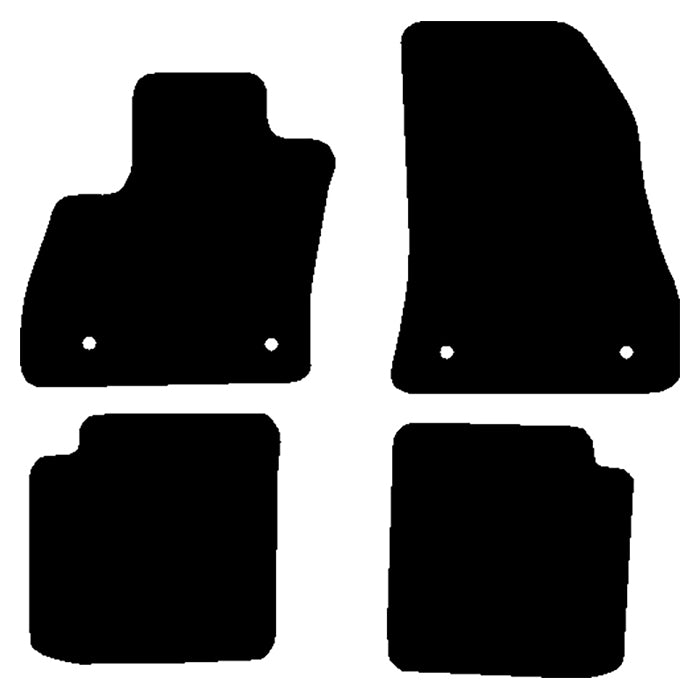 Avant, Tapis — Compatible avec Fiat 500l 2012-