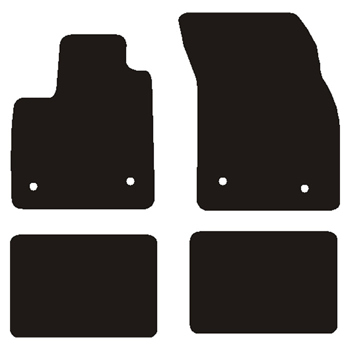 Avant, Tapis de sol — Compatible avec Ford Focus Stc 03/2019-