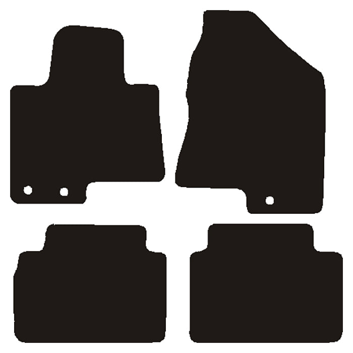 Avant, Tapis de sol — Compatible avec Hyundai ix35 2010-