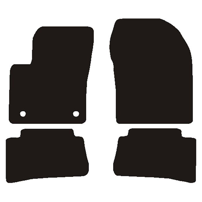 Avant, Tapis — Compatible avec Toyota C-hr Hybrid 2016-