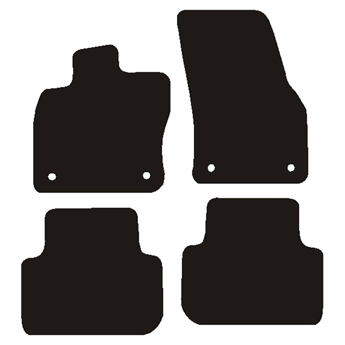 Avant, Tapis — Compatible avec VW Golf 7 Sportsvan 2012-2019
