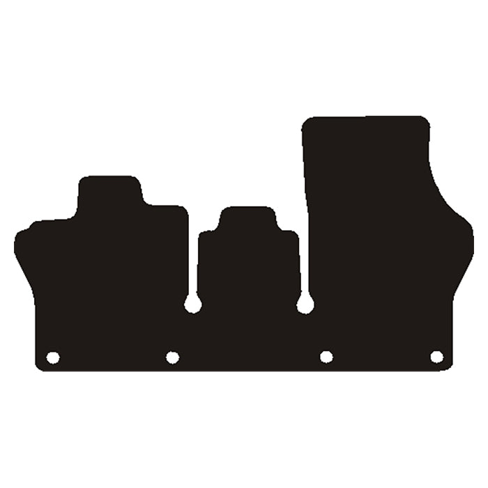 Avant, Tapis de sol — Compatible avec VW Id.buzz Cargo 2022-