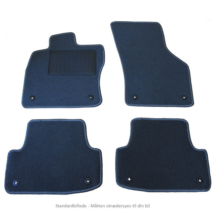 Floorline, Vloermat Set Grijze Naaldvilt — Geschikt voor Fiat 500 2013-