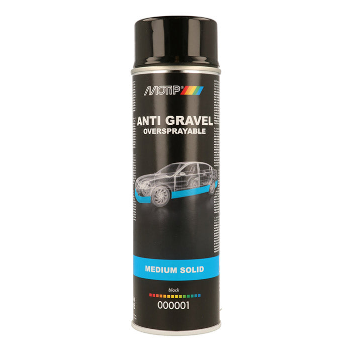 Motip, Černá Ochrana proti Kamínkům, Spray 500 ml.