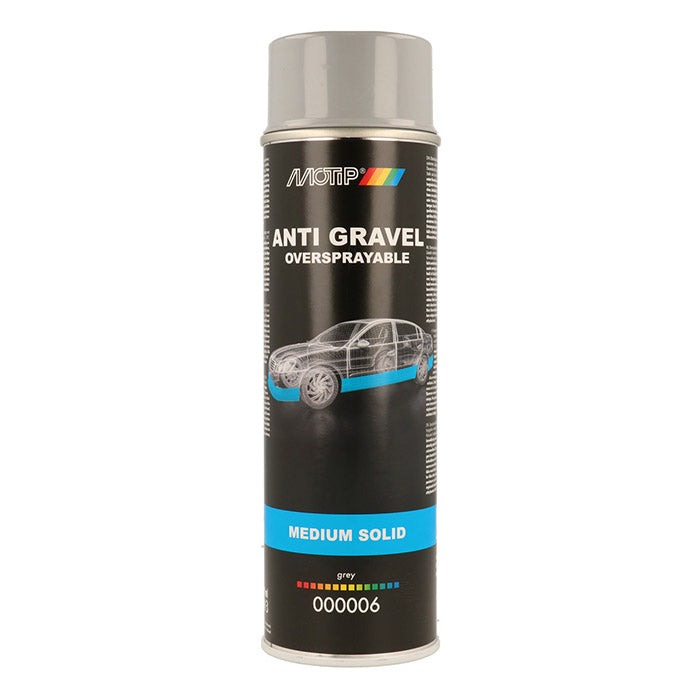 Motip, Šedá Ochrana proti Kamínkům, Spray 500 ml.