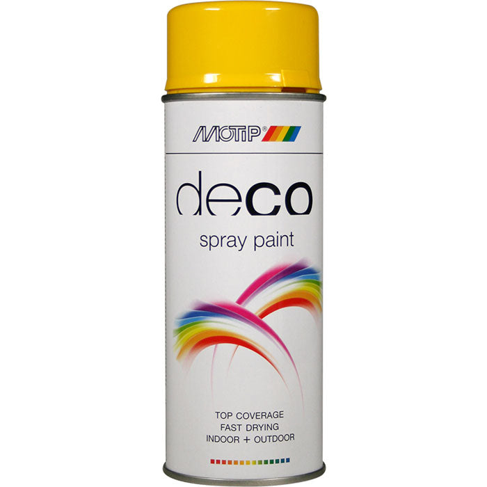 Motip, Deco Ral 1021 Rapeseed Yellow 400ml.