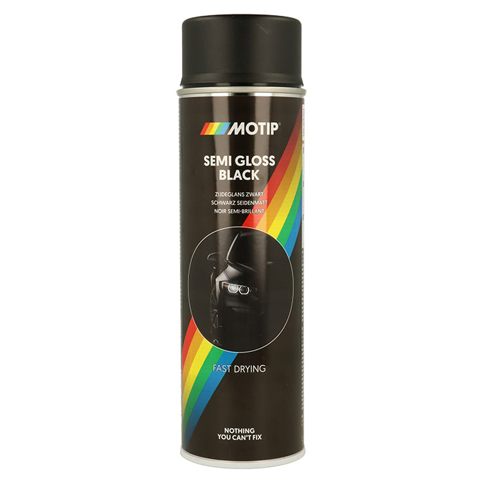 Motip, Univerzální Lak Černý Polomat 500ml.