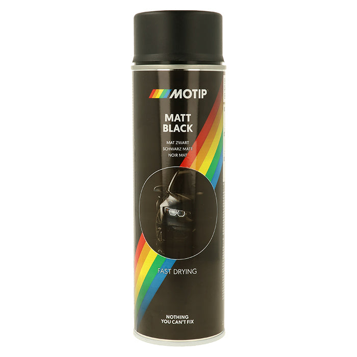 Motip, Univerzální Lak Černý Mat 500ml.