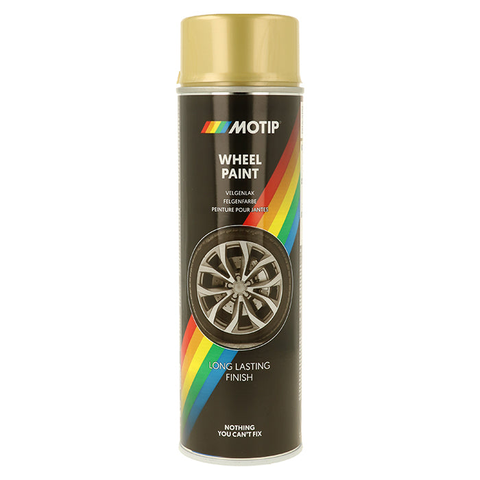 Motip, Univerzální Lak Sprej na Kola Zlato 500ml.
