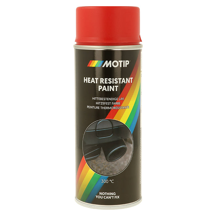 Motip, Peinture Résistante à la Chaleur Rouge 400ml 300gr.