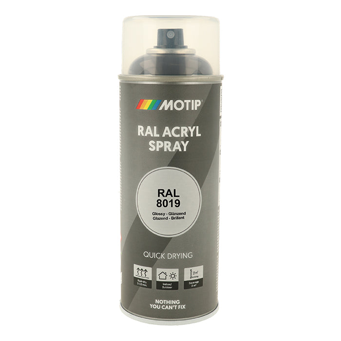 Motip, Ral 8019 Högblank Gråbrun