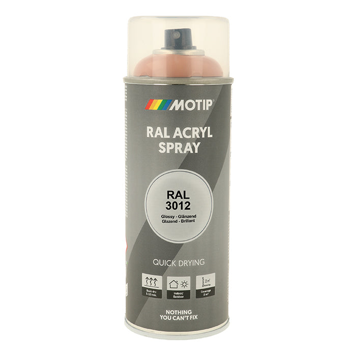 Motip, Ral 3012 Alta Lucentezza Beige Rosso