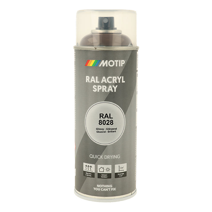 Motip, Ral 8028 Alta Lucentezza Terra Marrone