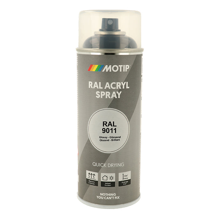 Motip, Ral 9011 Alta Lucentezza Nero Grafite