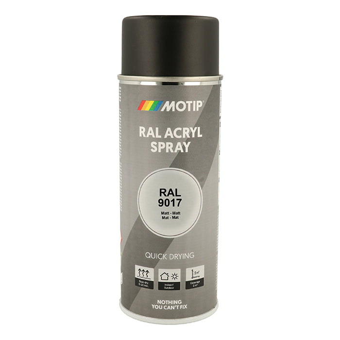 Motip, Ral 9017 Matt Traffic Black