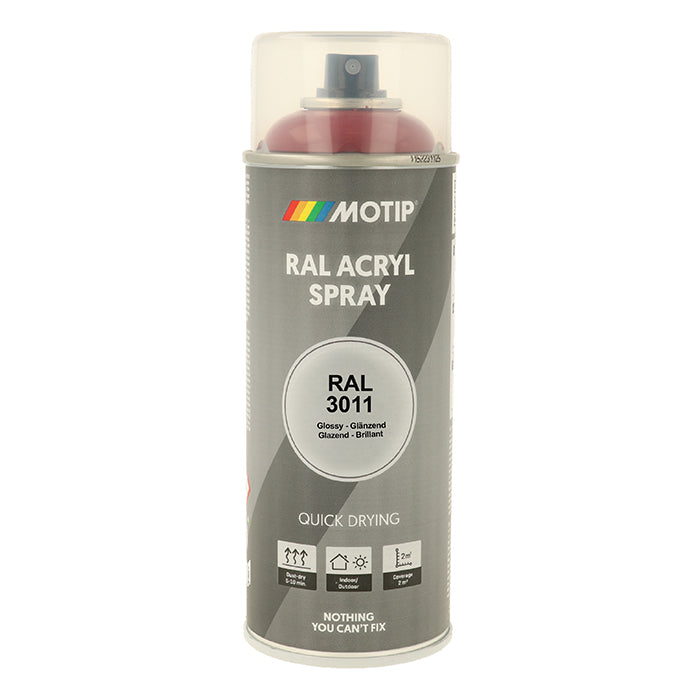 Motip, Ral 3011 Alta Lucentezza Marrone Rosso