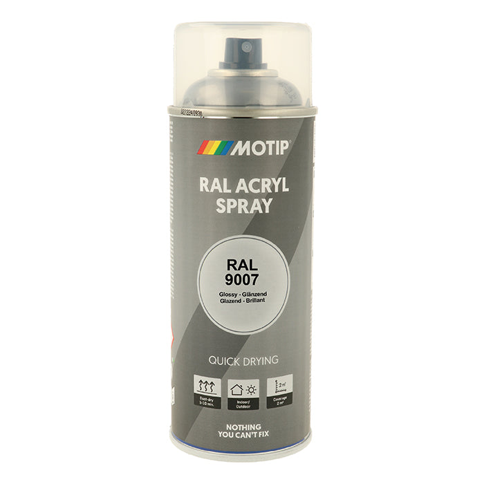 Motip, Ral 9007 Hochglanz Grau Aluminium