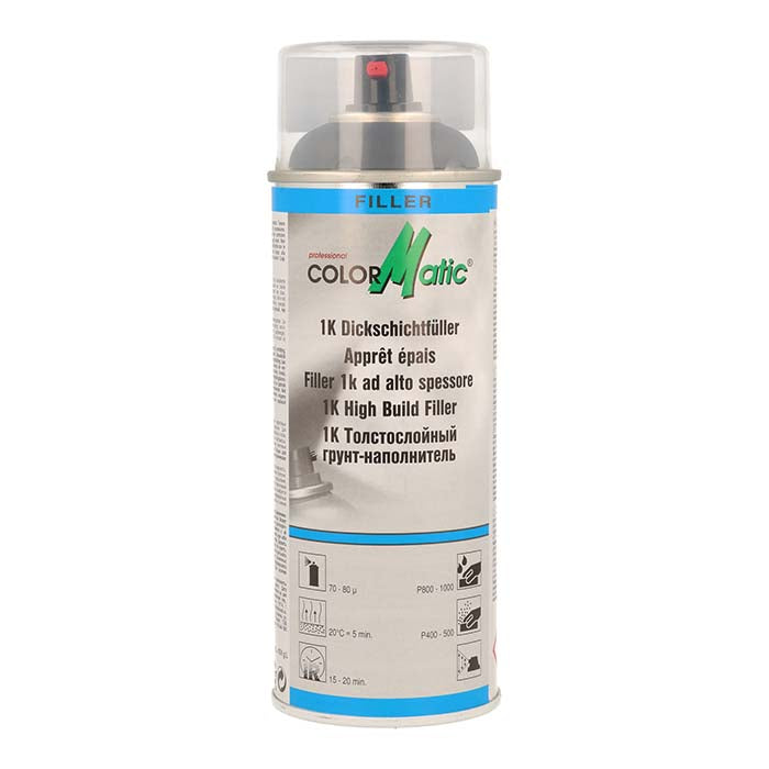 ColorMatic, Mastic de Remplissage Haute Épaisseur Graphite Gris 400ml.