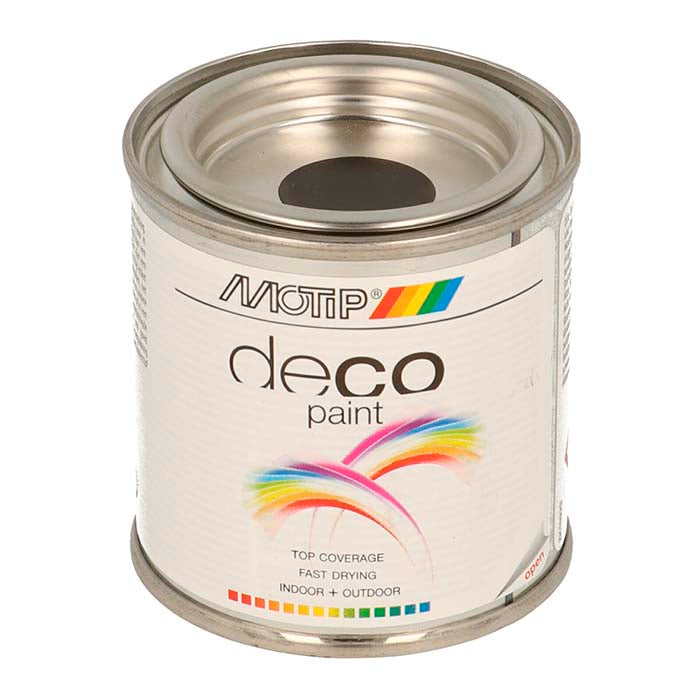 Motip, Deco Ral 9005 Mat Hluboká Černá 100ml Plechovka