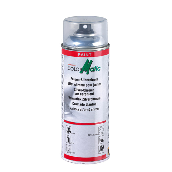 ColorMatic, Spray de Jante Chromé Argent 400ml.
