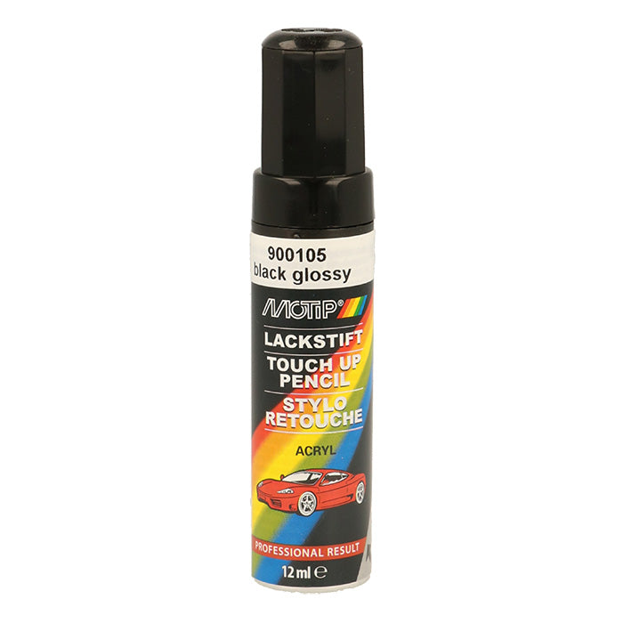 Motip, Pennarello per Ritocchi Acrilico Nero Lucido 12ml