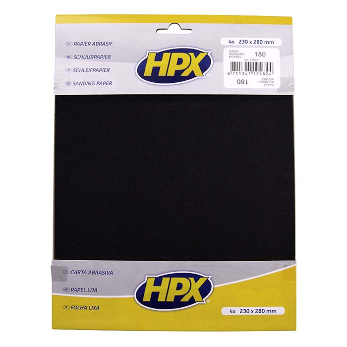 HPX, Sandpaper p180 - 4 pcs.