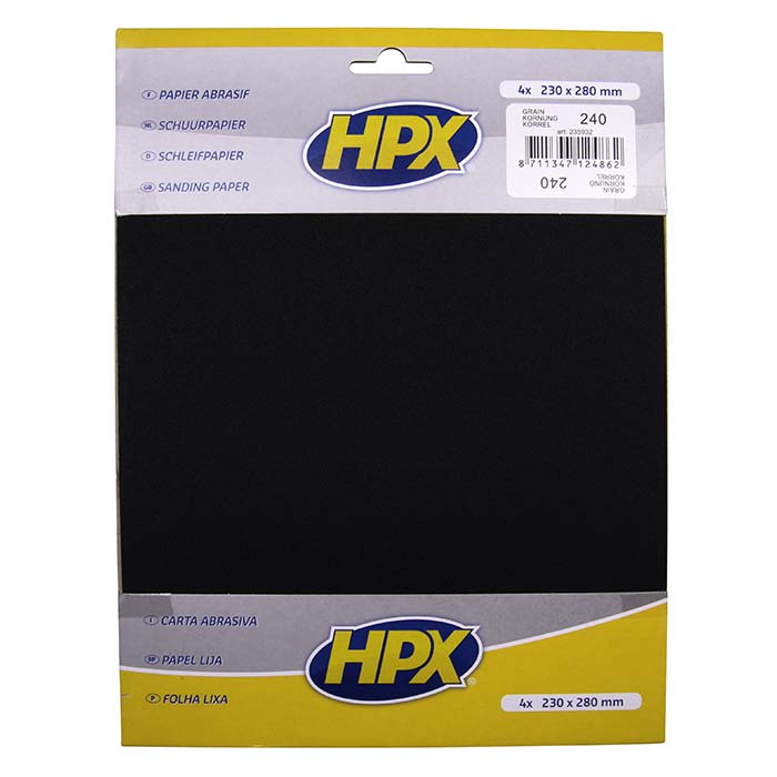 HPX, Sandpaper p240 - 4 pcs.