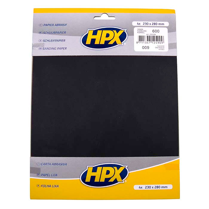 HPX, Schleifpapier p600 - 4 Stk.