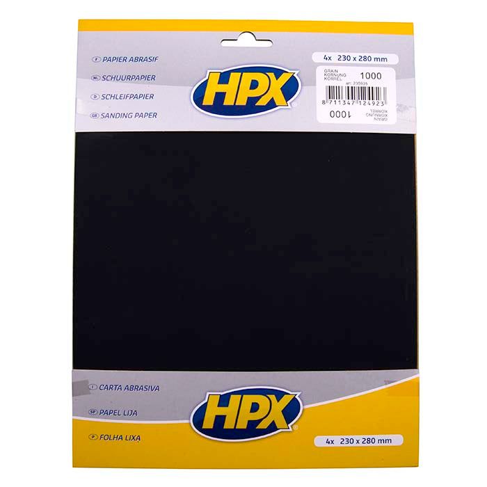 HPX, Papier de verre P1000 - 4 pièces