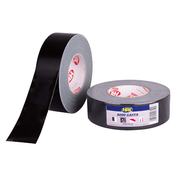 HPX, Gaffa 6000 Tape Sort, 50mm x 25m