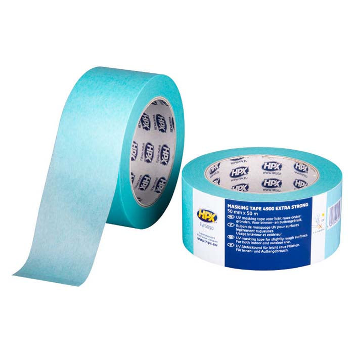 HPX, Ruban de Masquage Jusqu'à 120 Degrés, Bleu Clair 48mmx50m — Set