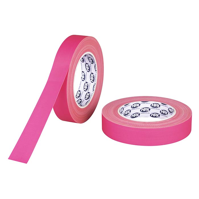 HPX, Klebeband Fluo Pink, 25mm x 25m