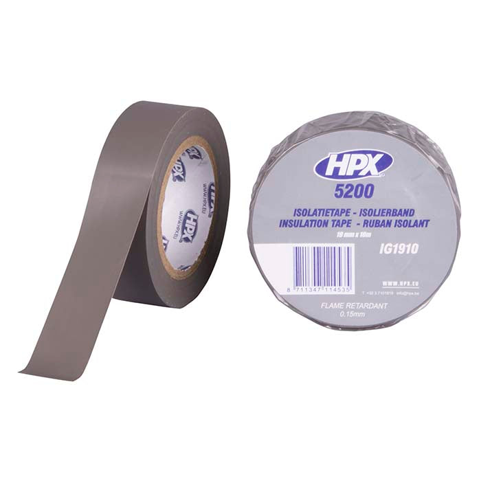 HPX, Ruban isolant Gris 19mm x 10m