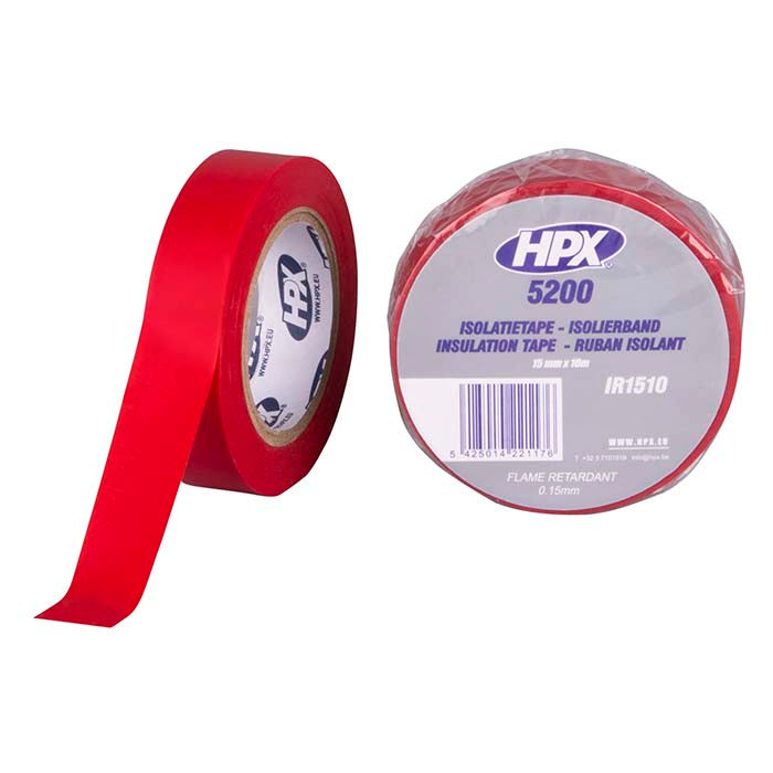 HPX, Ruban isolant Rouge 15mm x 10m