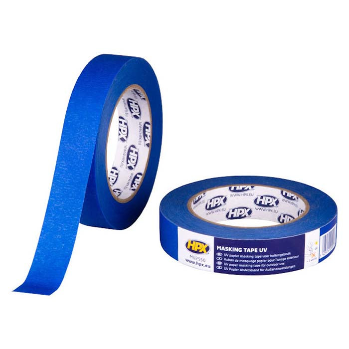 HPX, Täcktape Upp Till 60G UV, Blå, 25mmx50m