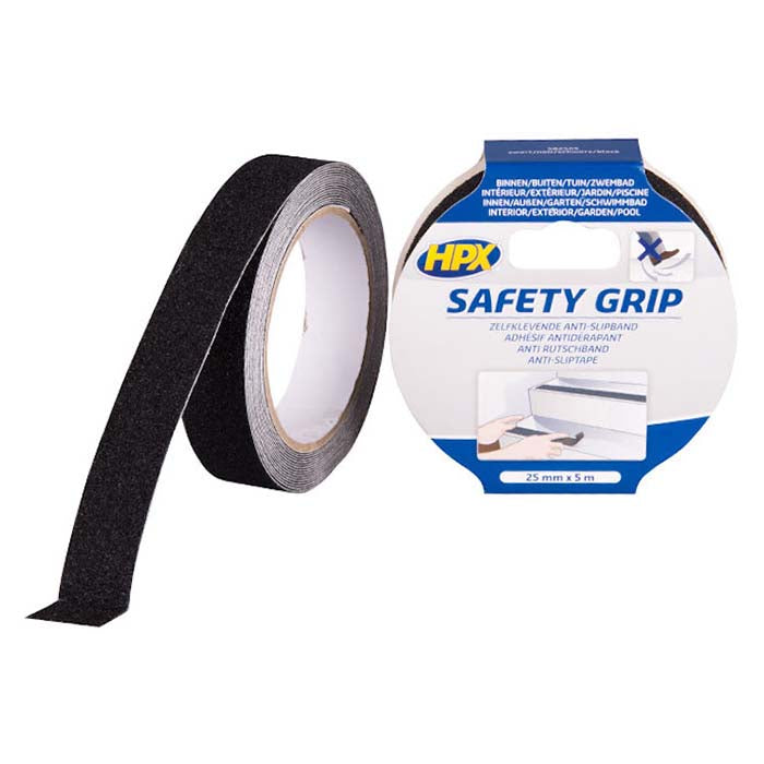 HPX, Bande Antidérapante Noire 25mm x 5m — Ensemble