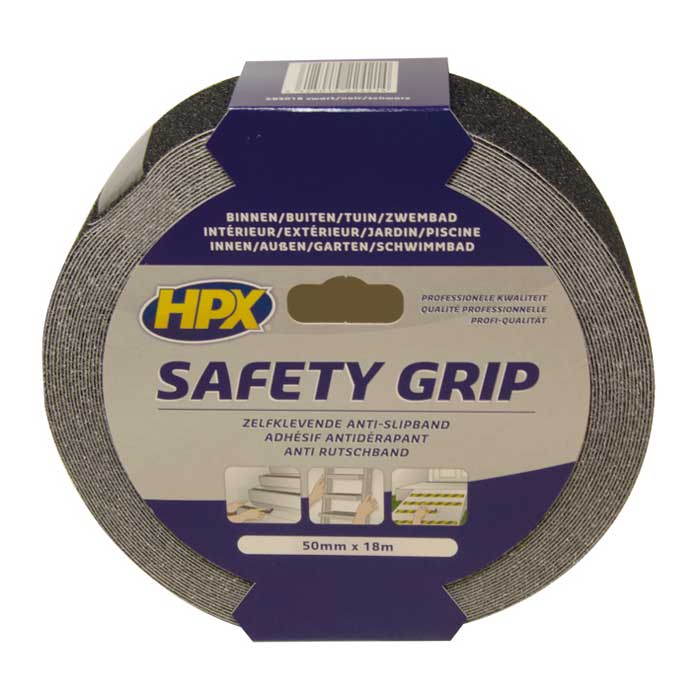 HPX, Ruban Antidérapant Noir 50mm x 18m — Set