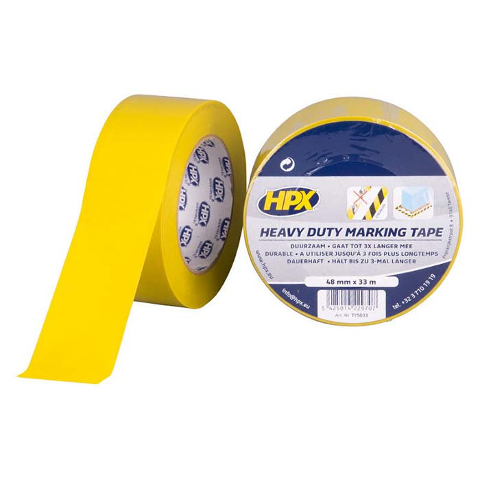HPX, Heavy Duty Markierungsklebeband Gelb 48mm x 33m
