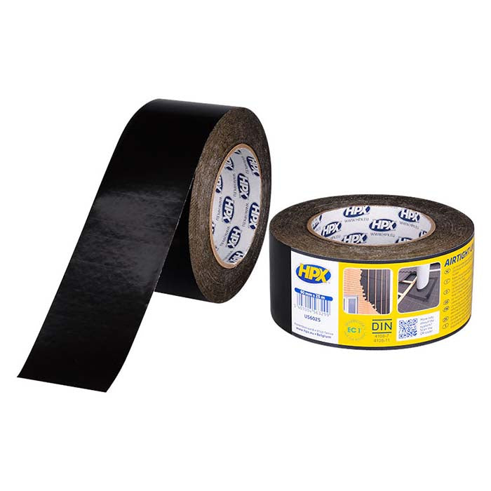 HPX, PE-Folienband, Schwarz UV, 60mm x 25m