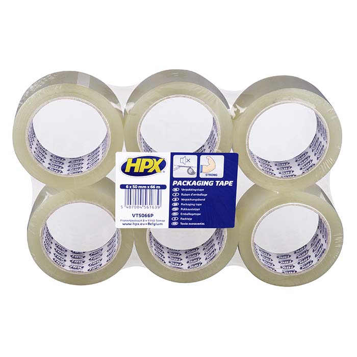 HPX, Ruban adhésif transparent 50mm x 66m (6rl)
